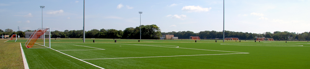 Athletic fields at Brentwood State Park